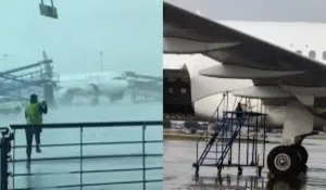 Three Air India aircrafts damaged at Delhi airport