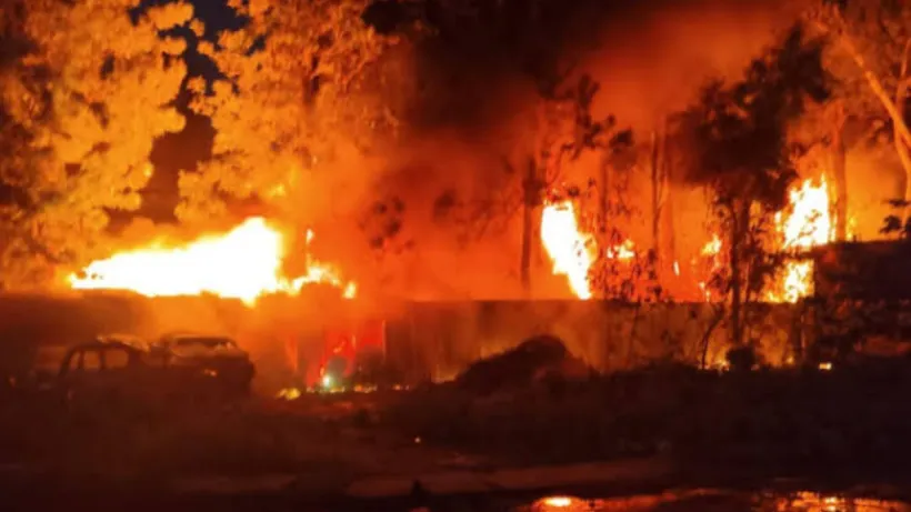 Bengaluru garage fire