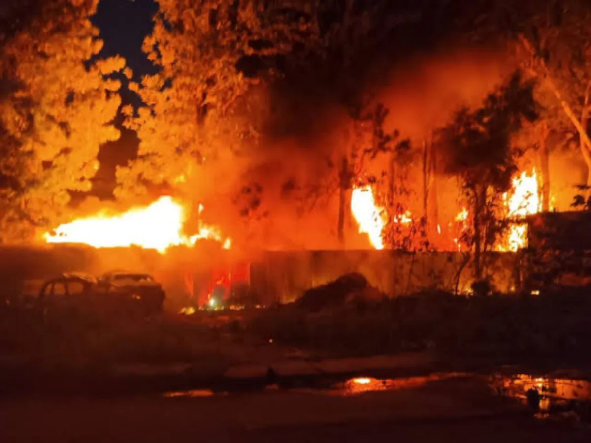 Bengaluru garage fire