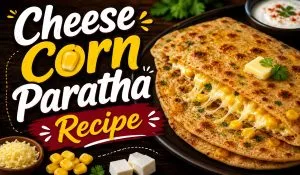 Cheese Corn Paratha Recipe