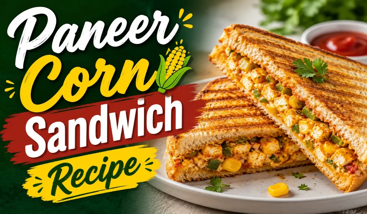 Paneer Corn Sandwich Recipe