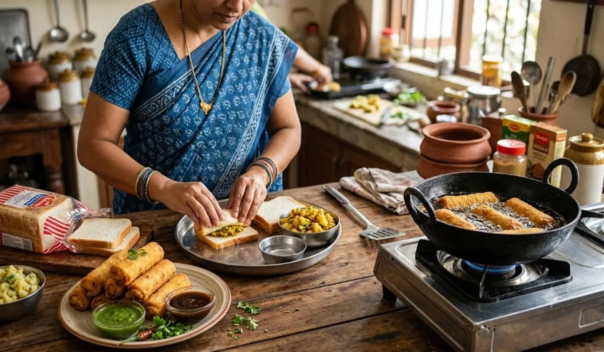 Aloo Bread Roll Recipe at Home