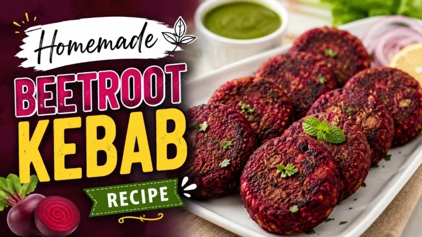 Homemade Beetroot Kebab Recipe