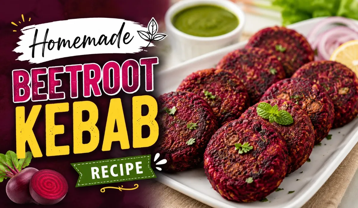 Homemade Beetroot Kebab Recipe