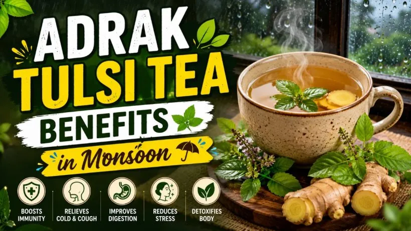 Adrak Tulsi Tea Benefits in Monsoon