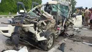 Kanpur Scorpio Truck Accident