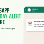 WhatsApp Birthday Alert Feature