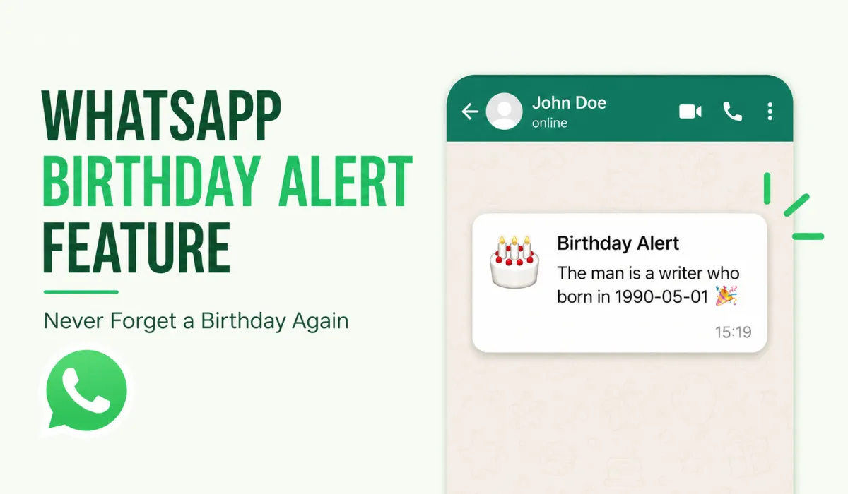 WhatsApp Birthday Alert Feature