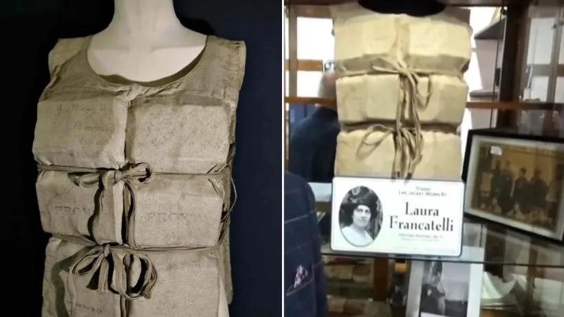 Titanic survivors Lifejacket (credit social media )