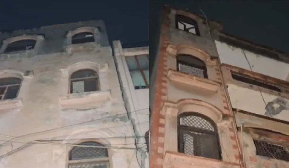 Geeta Colony Building Cracks