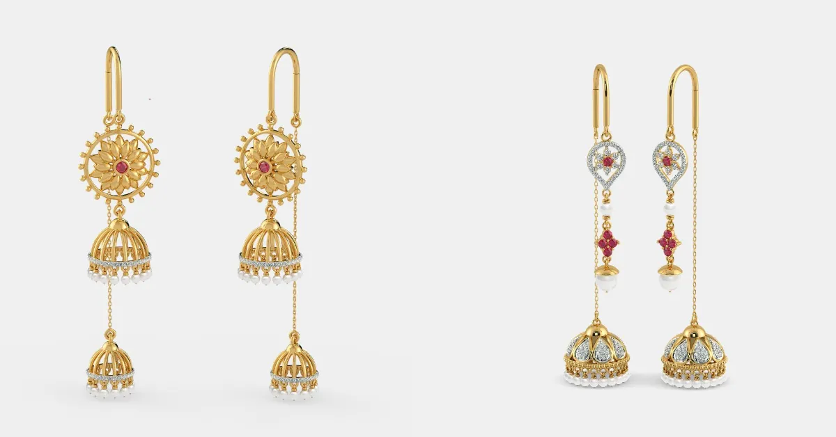 Latest Sui Dhaga Earrings Designs( Source: Social Media)