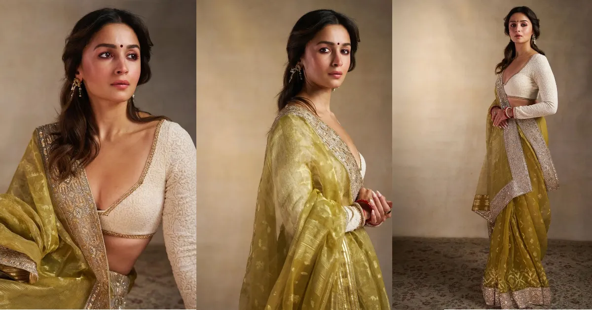 Latest Contrast Blouse Designs( Source: Social Media)
