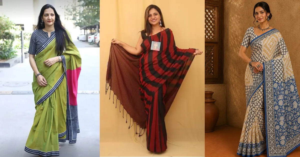 Cotton Printed saree designs( Source: Social Media)