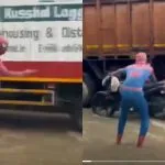 Indian Spiderman Helping People (credit social media )