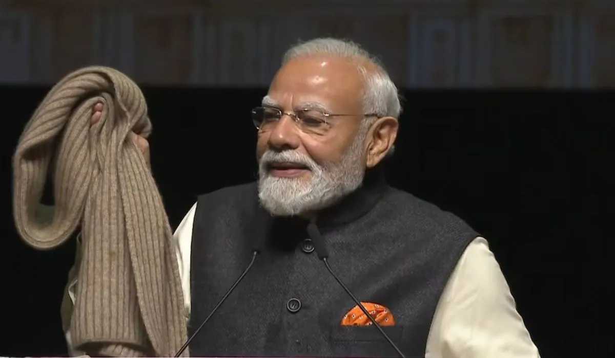 PM Modi New Zealand Emotional Speech (credit social media )