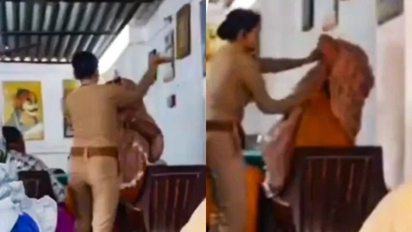 Chaubepur Police Station Women SI Viral Video (credit social media )