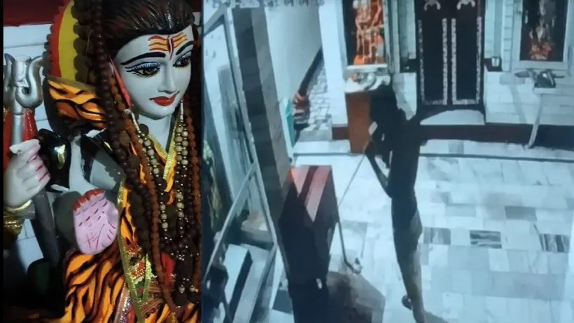 Thief Enters Ancient Shiv Temple In Narela