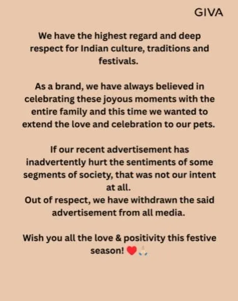 GIVA ad controversy