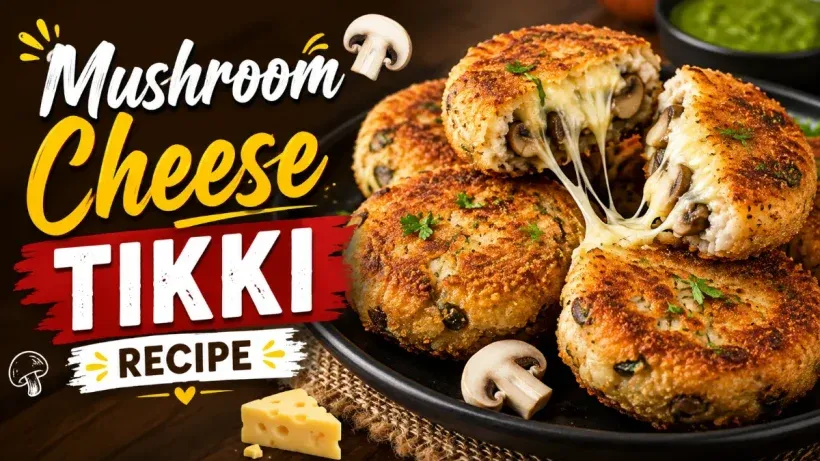 Mushroom Cheese Tikki Recipe