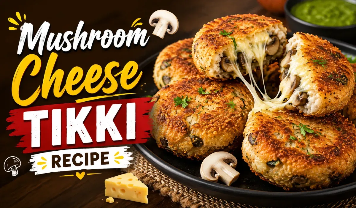 Mushroom Cheese Tikki Recipe