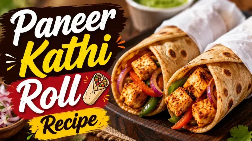 Paneer Kathi Roll Recipe