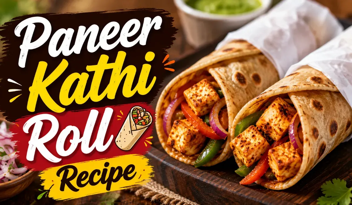 Paneer Kathi Roll Recipe