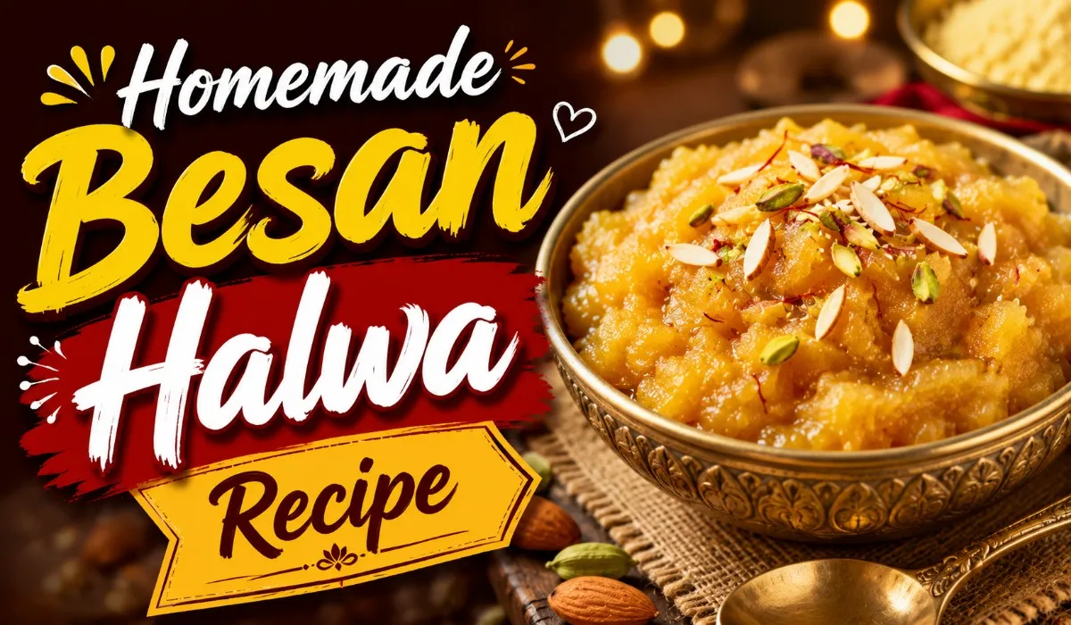 Homemade Besan Halwa Recipe