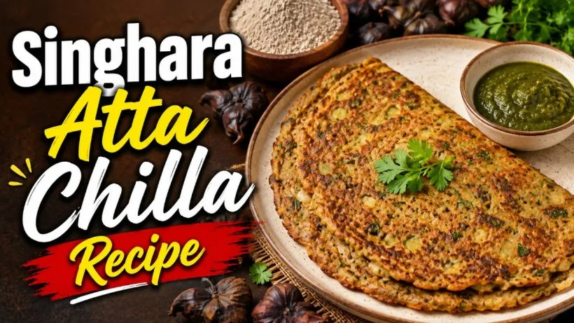 Singhara Atta Chilla Recipe