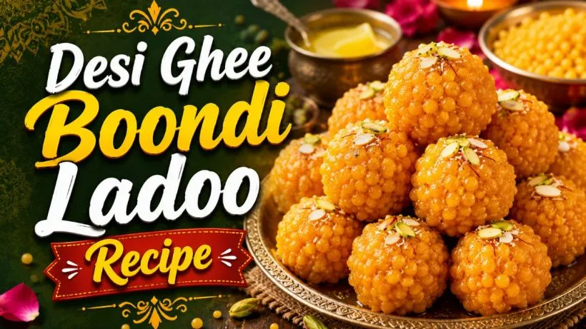Desi Ghee Boondi Ladoo Recipe