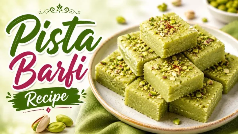 Pista Barfi Recipe in Hindi