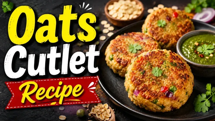 Oats Cutlet Recipe in Hindi