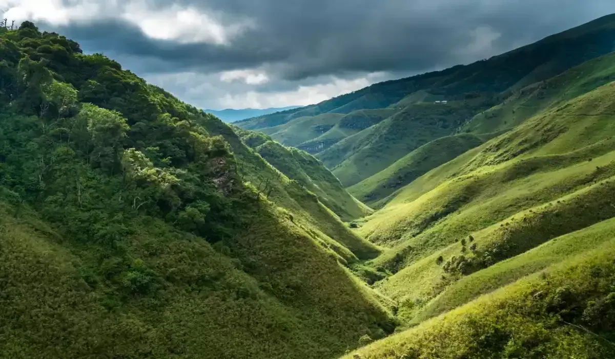colorful mountains in Monsoon