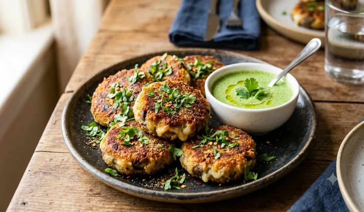 Mushroom Cheese Tikki Recipe in Hindi