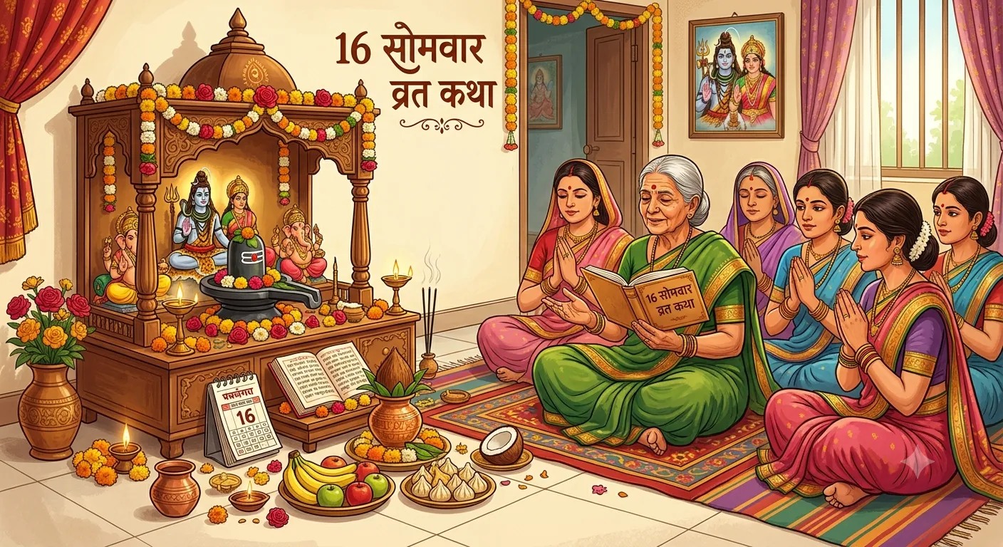 16 Somvar Vrat ki Katha