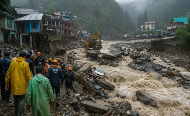 Kashmir Valley Cloudburst (Source: Social Media)