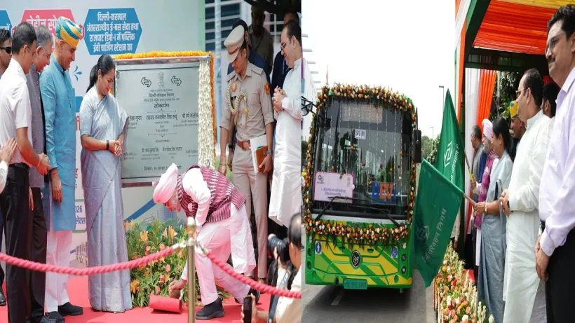LG और CM ने नई ईवी बसों को हरी झंडी दिखाकर किया रवाना
