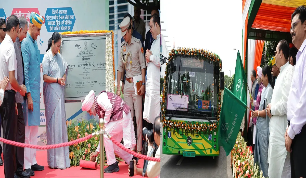LG और CM ने नई ईवी बसों को हरी झंडी दिखाकर किया रवाना