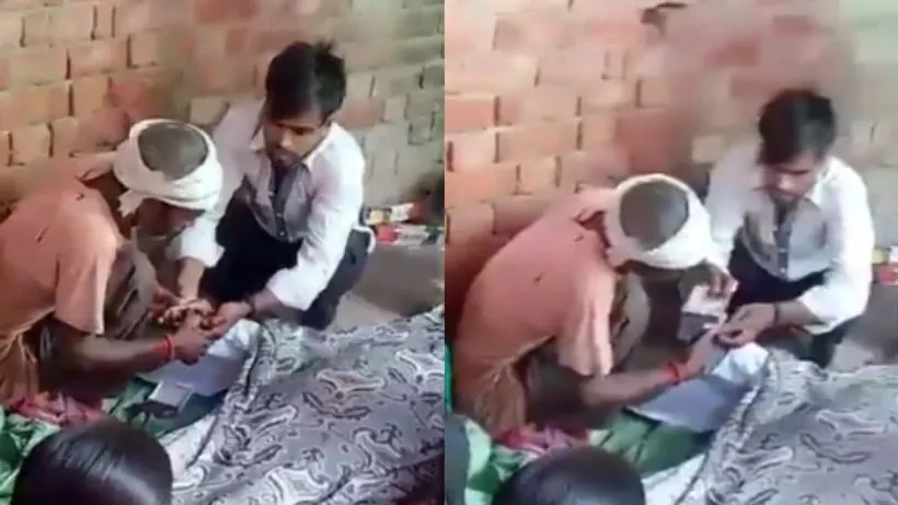 Lucknow Viral Video Father Funeral Son