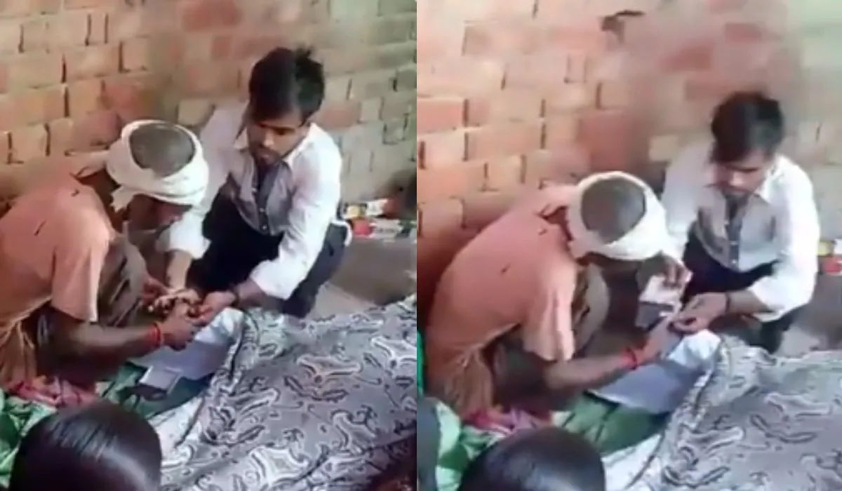 Lucknow Viral Video Father Funeral Son