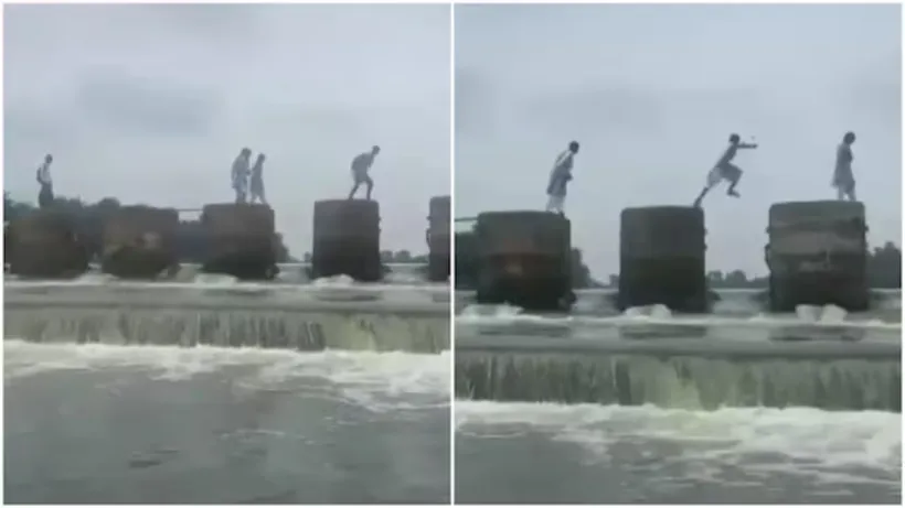 Madhya Pradesh School Children Dam Video