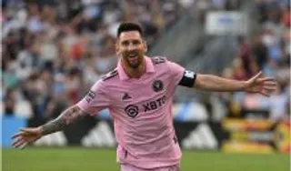 Lionel Messi On Ground After His Fathers Death