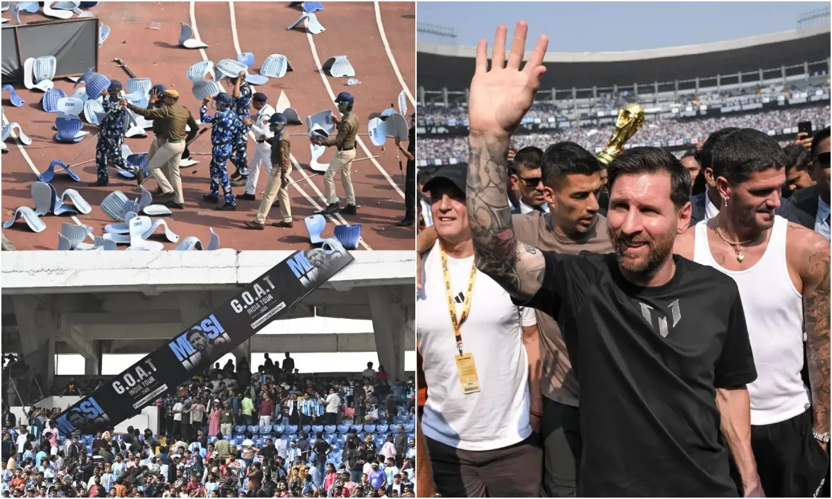 Lionel Messi Kolkata Chaos