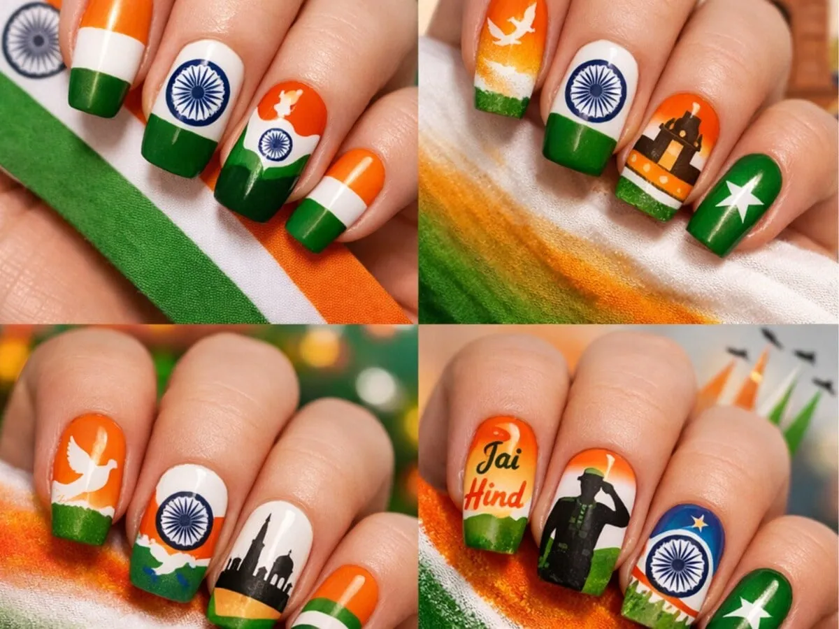 15 August nail art( Source: Social Media)