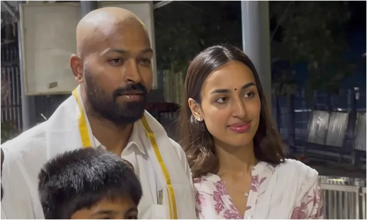 Hardik Pandya In Tirumala Temple