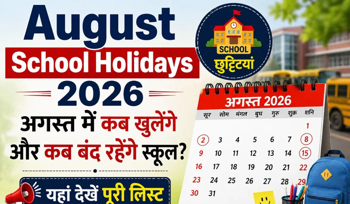 August School Holidays 2026 ( AI genreted )