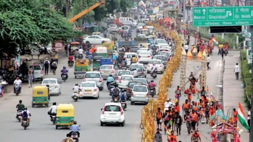 Kanwar Yatra Traffic Jam Ghaziabad ( credit social media )
