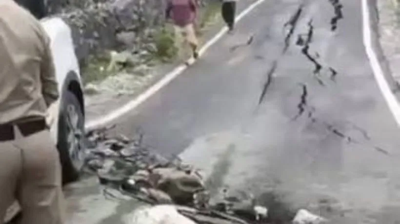 Gangotri Highway Collapse ( credit social media )