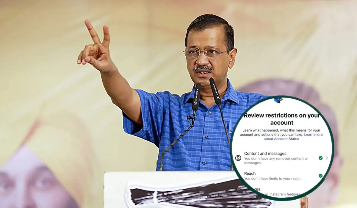 Kejriwal Insta Account Blocked