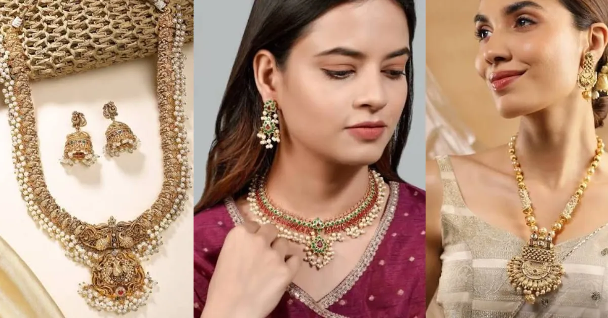 Gold Pearl Necklace Design( Source: Social Media)
