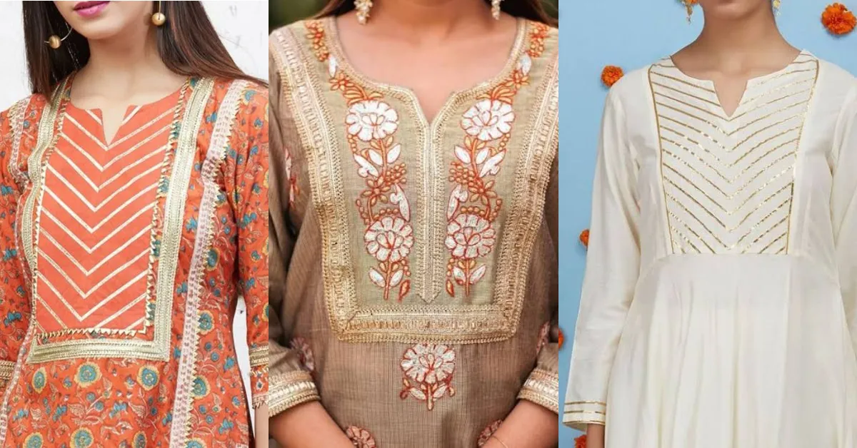 Gota Patti Neck Designs( Source: Social Media)